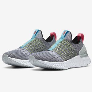 Nike React Phantom Run Flyknit 2 Grey Crimson White Black CZ7865-100